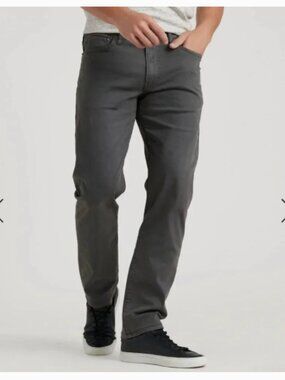 Lucky Brand Men's 121 Slim Straight Dark Grey Size 31x32
